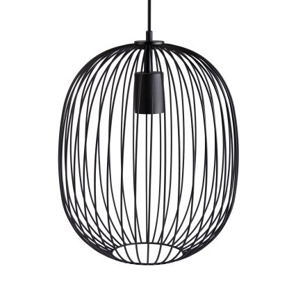 Пендел на кабел OVELLA 1xE27/15W/230V Ø 34 см черен