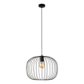 Пендел на кабел OVELLA 1xE27/15W/230V, Ø 46 cm, черен