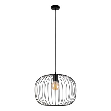 Пендел на кабел OVELLA 1xE27/15W/230V, Ø 46 cm, черен
