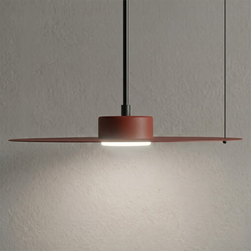 Пендел на кабел PIATTO 1xGX53/15W/230V, диаметър 35 см, виненочервен