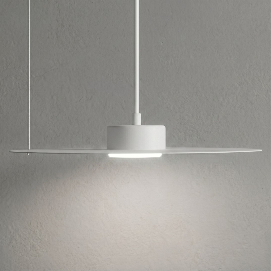 Пендел на кабел PIATTO 1xGX53/15W/230V Ø 35 см, бял