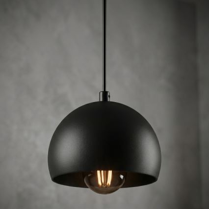 Пендел на кабел SOOL 1xE27/15W/230V Ø 15 см, черен