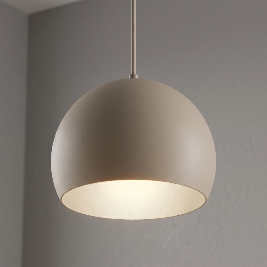 Пендел на кабел SOOL 1xE27/15W/230V Ø 27 cm бежов