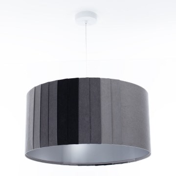 Пендел на кабел STRIPES 1xE27/60W/230V Ø 40 см сив