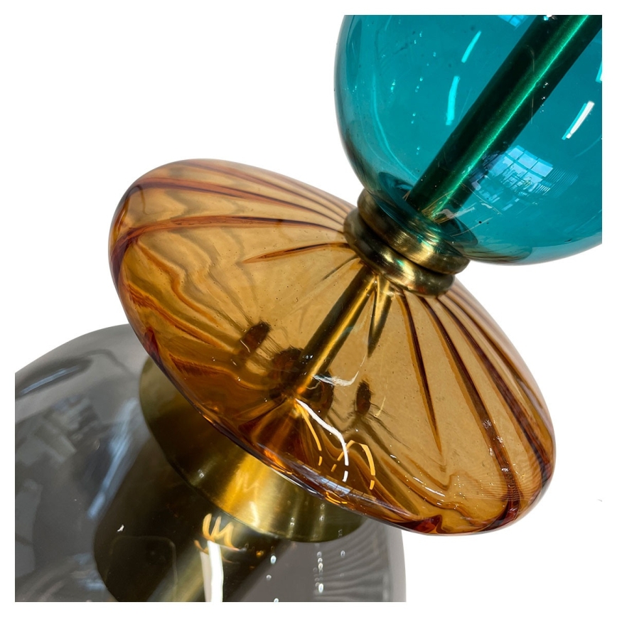 Пендел на кабел TROPEA 1xE27/15W/230V черен/димносин/бежов