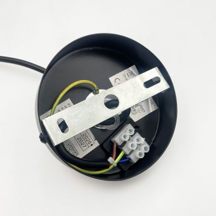 Пендел на кабел VELLO 1xE27/15W/230V черен/димчато бежов/черен