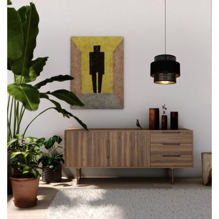 Пендел NESS 1xE27/60W/230V черен