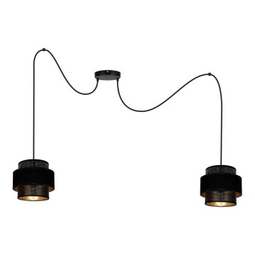 Пендел NESS 2xE27/60W/230V паяк черен