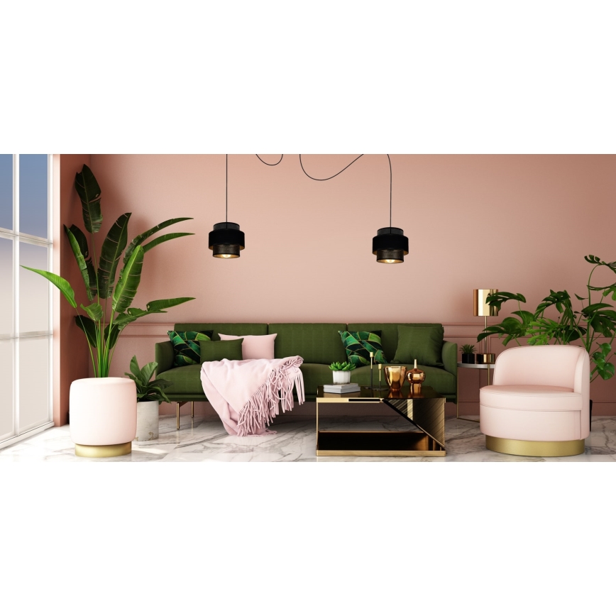 Пендел NESS 2xE27/60W/230V паяк черен