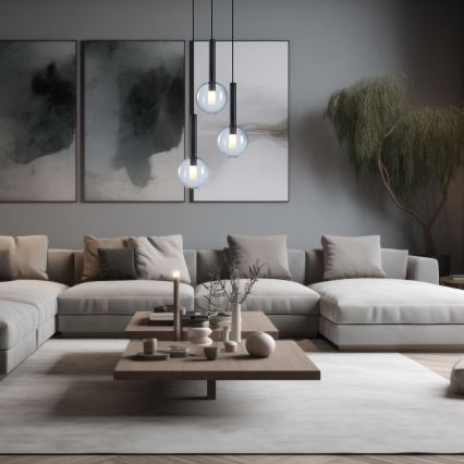 Пендел NIKO 3xG9/9W/230V черен