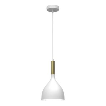 Пендел NOAK 1xE27/15W/230V бял/златист