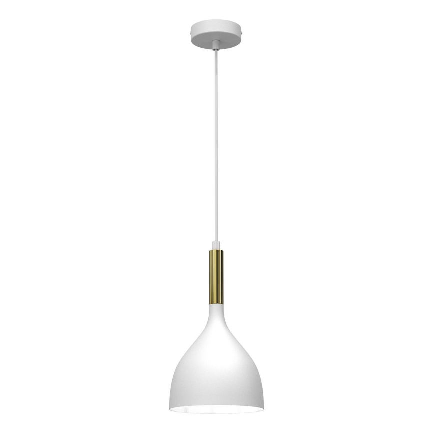 Пендел NOAK 1xE27/15W/230V бял/златист