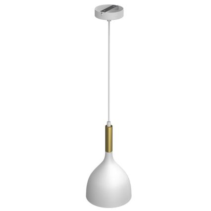 Пендел NOAK 1xE27/15W/230V бял/златист