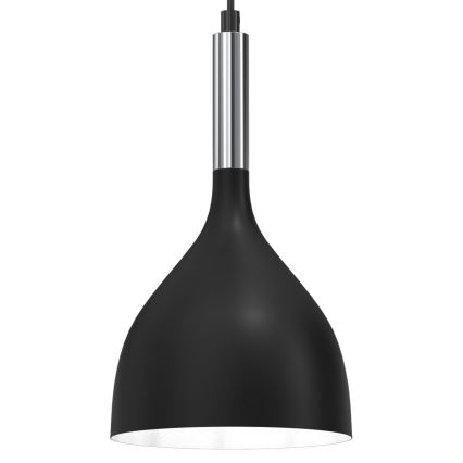 Пендел NOAK 1xE27/15W/230V черен/лъскав хром