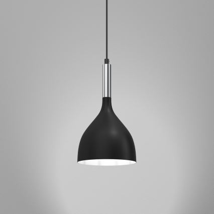 Пендел NOAK 1xE27/15W/230V черен/лъскав хром