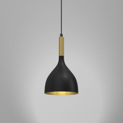 Пендел NOAK 1xE27/15W/230V черен/златист