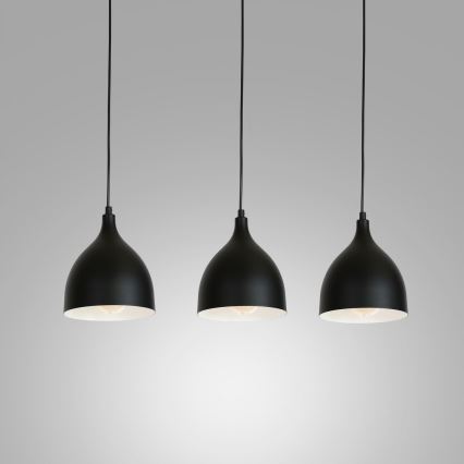 Пендел NOAK 3xE27/15W/230V черен