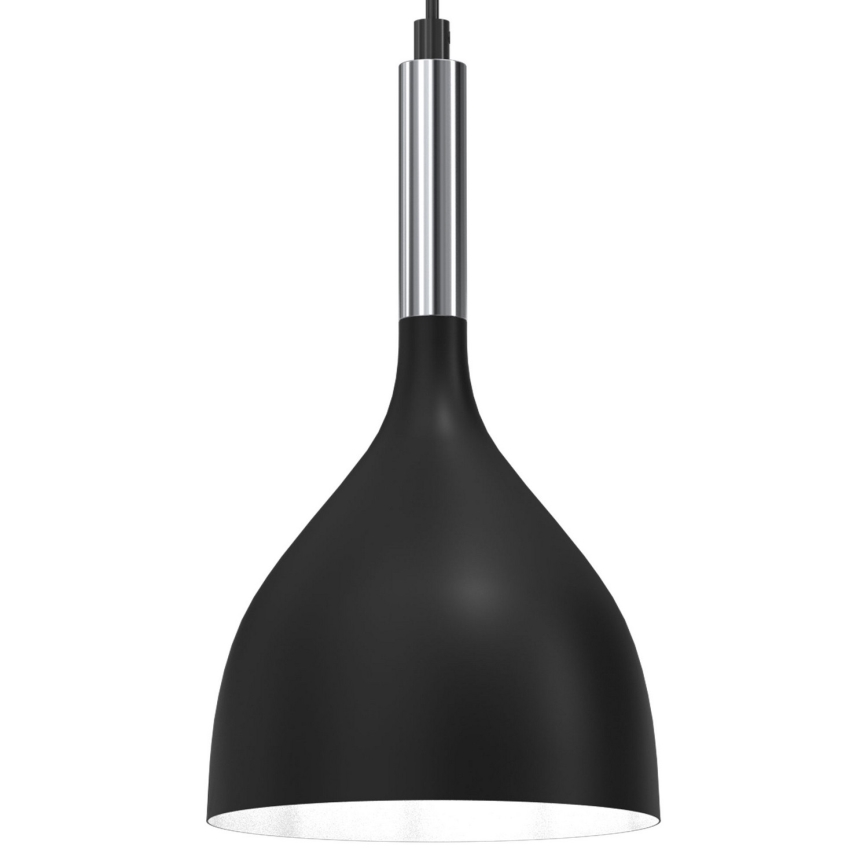 Пендел NOAK 3xE27/15W/230V черен/лъскав хром