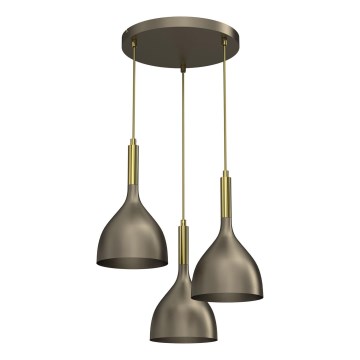 Пендел NOAK 3xE27/15W/230V месинг/златист