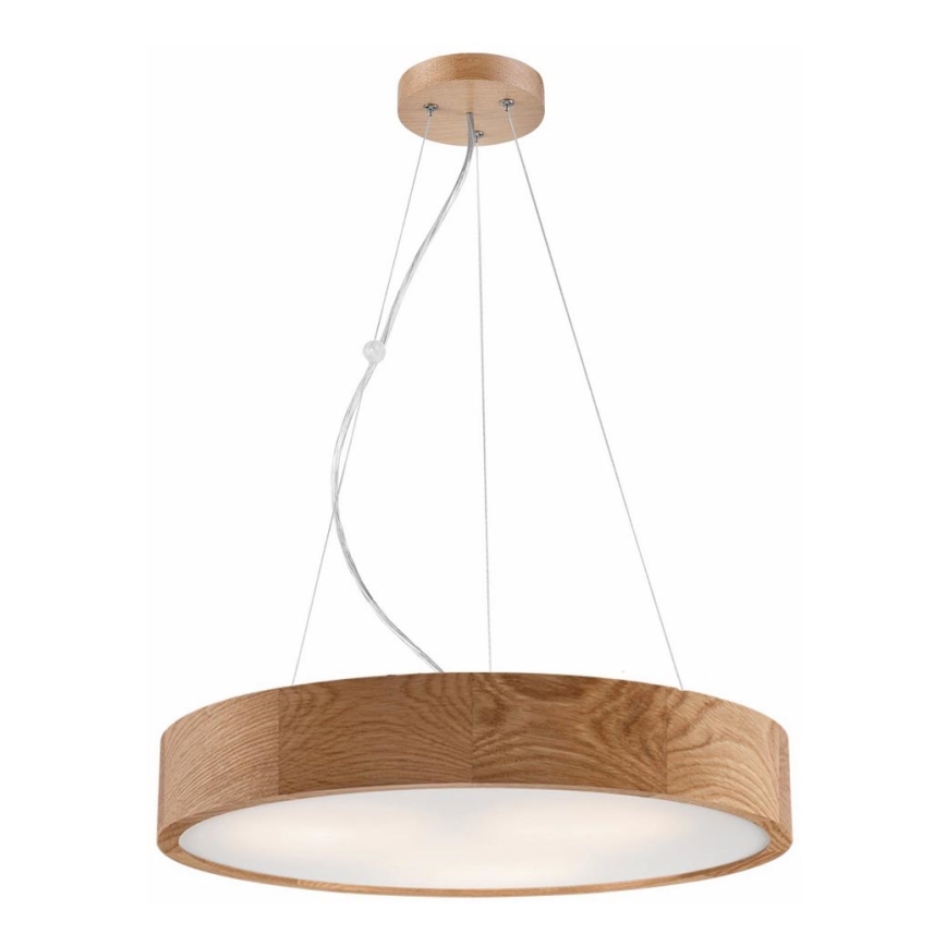 Пендел OAK 3xE27/60W/230V дъб ø 47,5 см - FSC сертифицирано