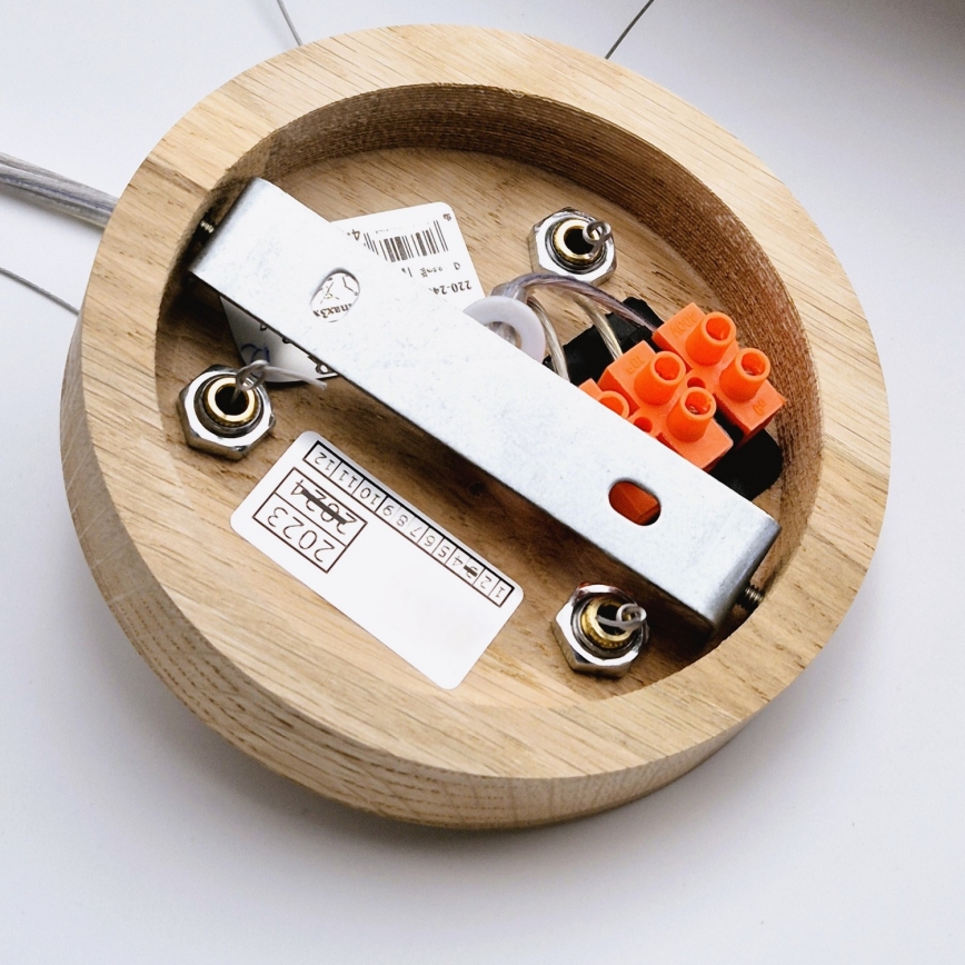 Пендел OAK 3xE27/60W/230V дъб ø 47,5 см - FSC сертифицирано