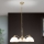 Пендел OLD LAMP 3xE27/40W/230V Ø 65 cm бял/месинг