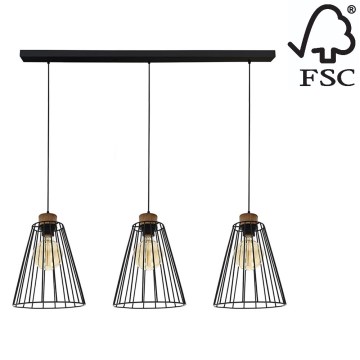Пендел ORAZIO 3xE27/60W/230V бор - FSC сертифициран
