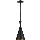 Пендел PINIO 1xE27/60W/230V Ø 19 см черен