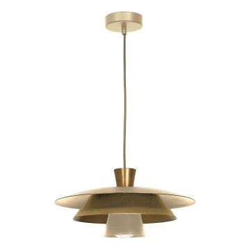 Пендел PLATO 1xE27/15W/230V бежов/златист