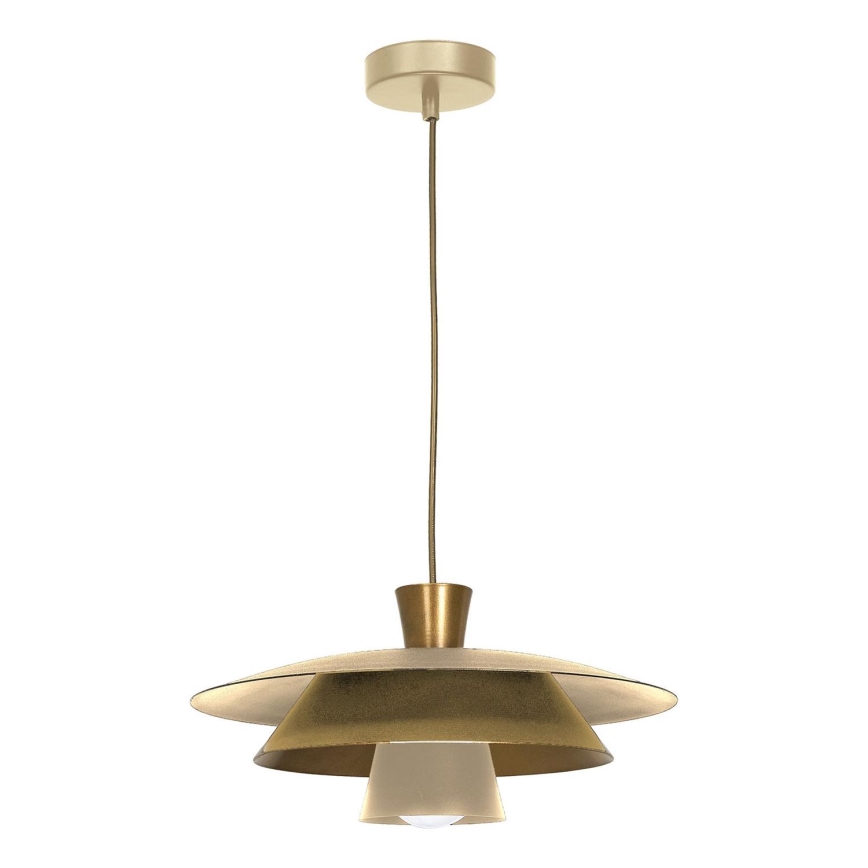 Пендел PLATO 1xE27/15W/230V бежов/златист