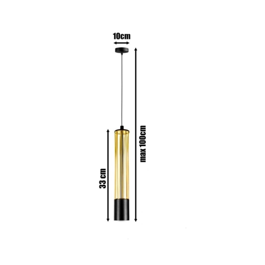 Пендел PRESCOT 1xGU10/40W/230V златист