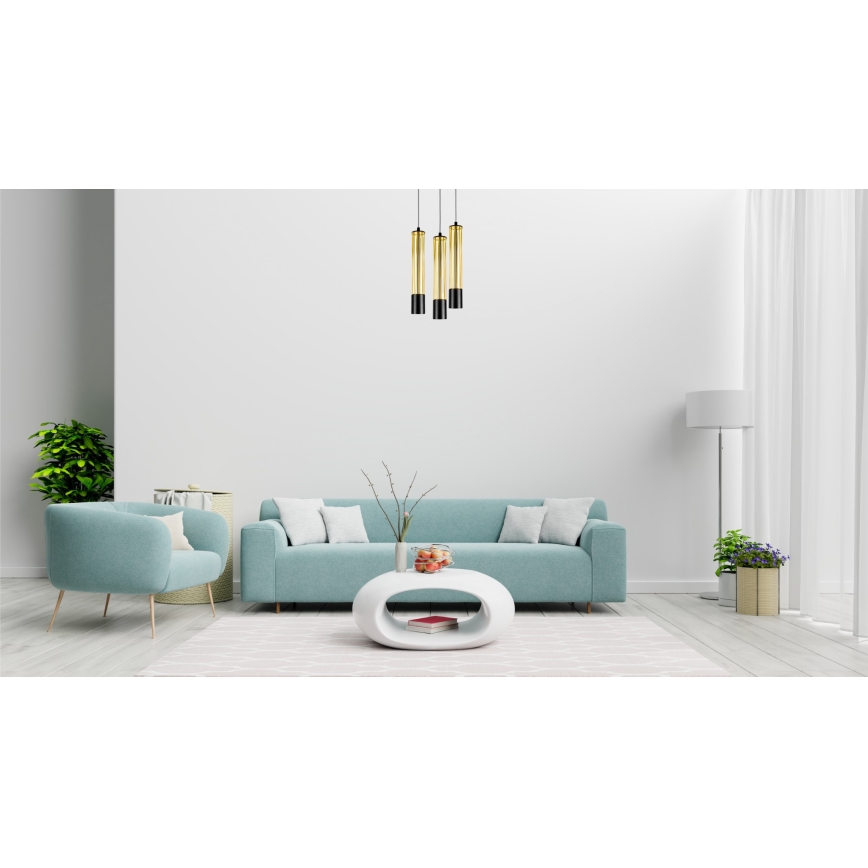 Пендел PRESCOT 3xGU10/40W/230V златист