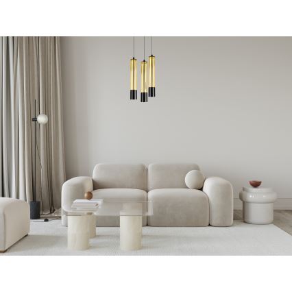 Пендел PRESCOT 3xGU10/40W/230V златист