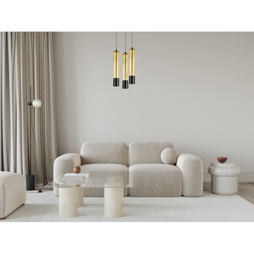 Пендел PRESCOT 3xGU10/40W/230V златист