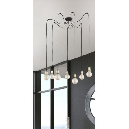 Пендел QUALLE 5xE27/60W/230V паяк