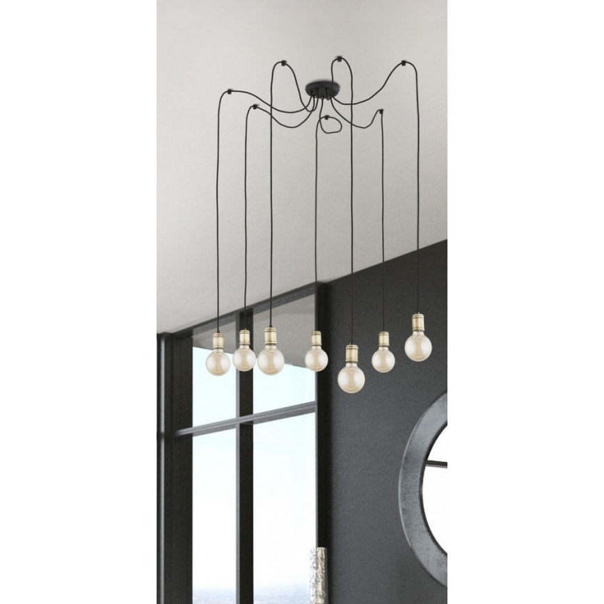 Пендел QUALLE 5xE27/60W/230V паяк