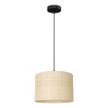 Пендел RATTAN 1xE27/60W/230V Ø 25 см ратанов