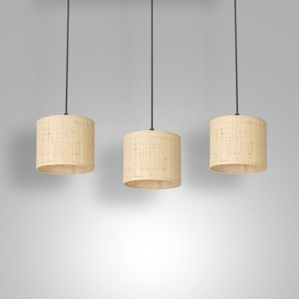 Пендел RATTAN 3xE27/60W/230V ратанов