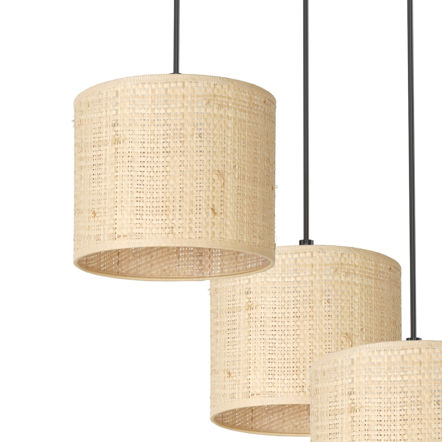 Пендел RATTAN 3xE27/60W/230V ратанов