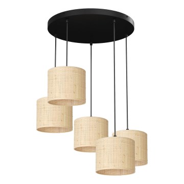 Пендел RATTAN 5xE27/60W/230V ратанов