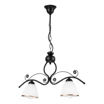 Пендел RETRO 2xE27/60W/230V матов черен