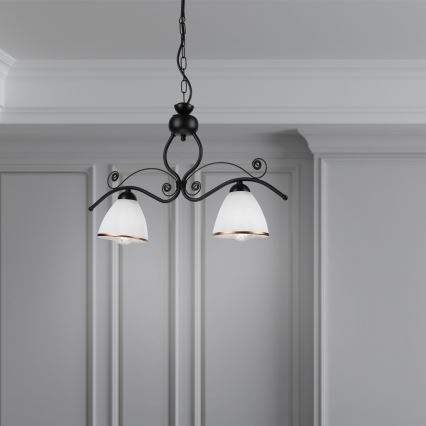 Пендел RETRO 2xE27/60W/230V матов черен