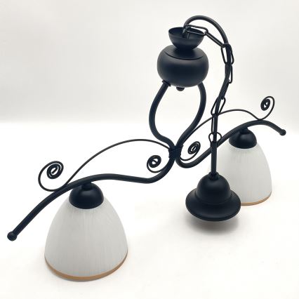 Пендел RETRO 2xE27/60W/230V матов черен