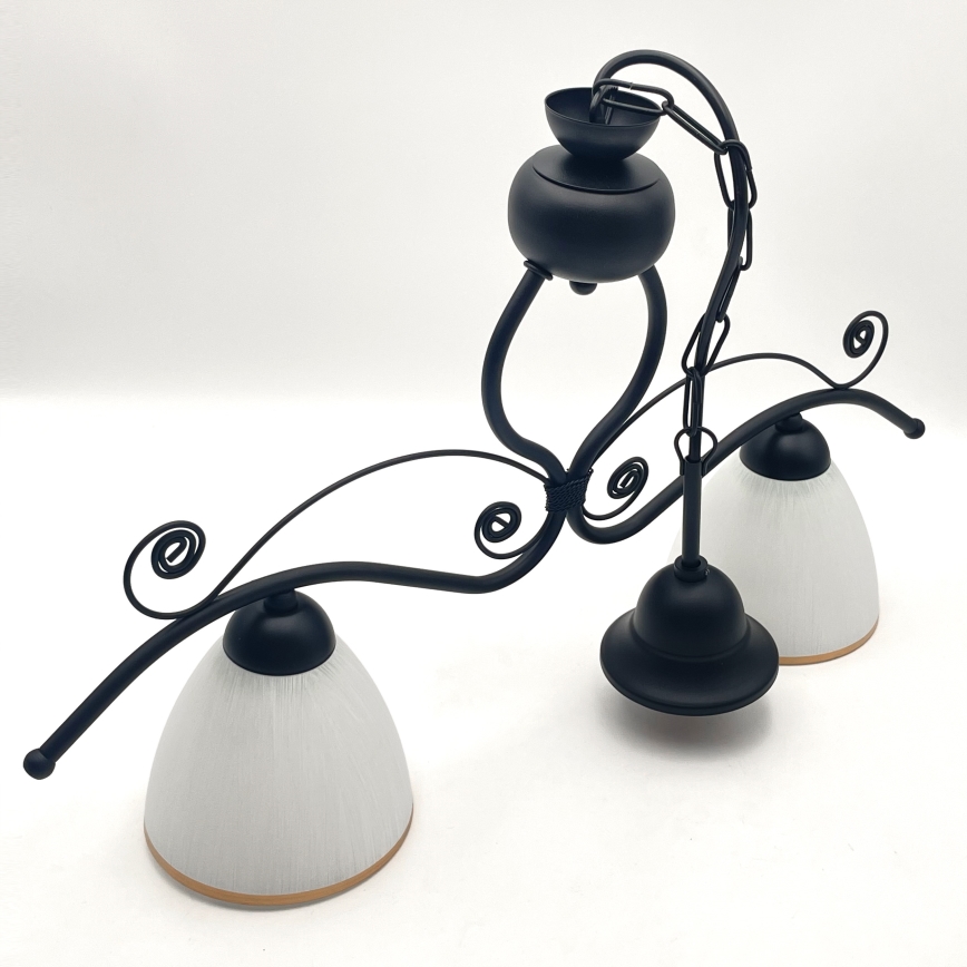 Пендел RETRO 2xE27/60W/230V матов черен