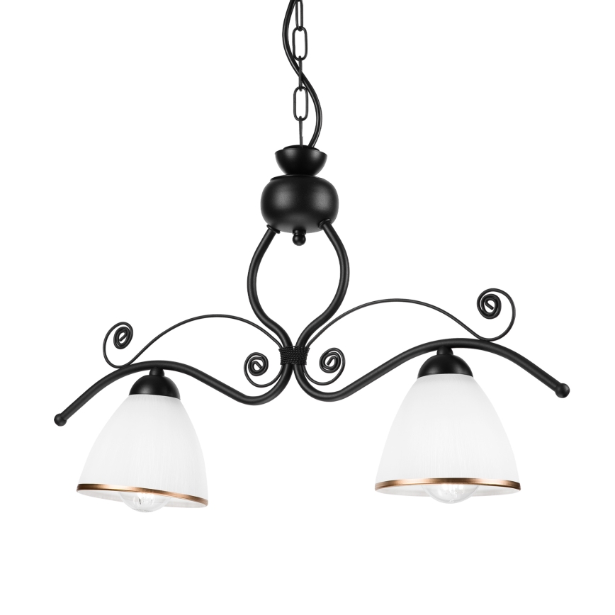 Пендел RETRO 2xE27/60W/230V матов черен