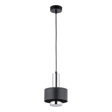 Пендел RIF LUX 1xGX53/12W/230V Ø 15 см черен/лъскав хром