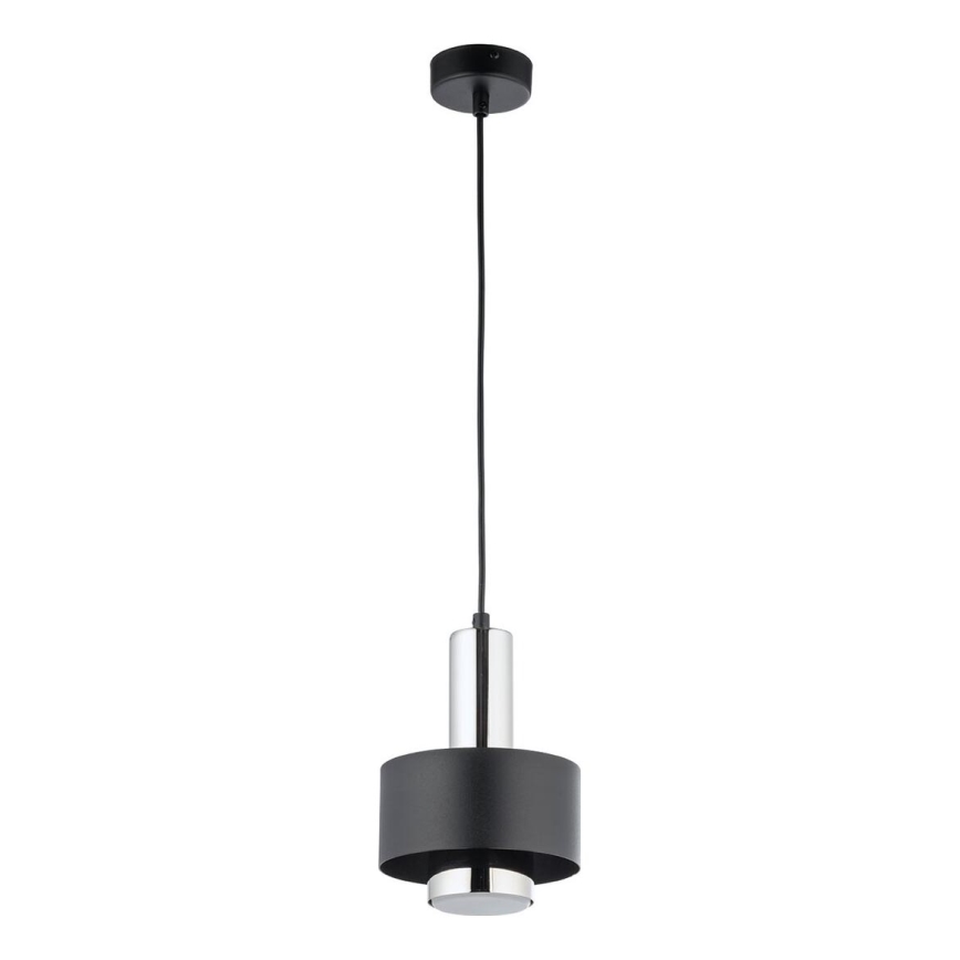 Пендел RIF LUX 1xGX53/12W/230V Ø 15 см черен/лъскав хром