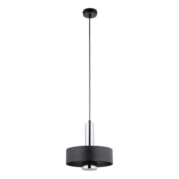 Пендел RIF LUX 1xGX53/12W/230V Ø 25 см черен/лъскав хром