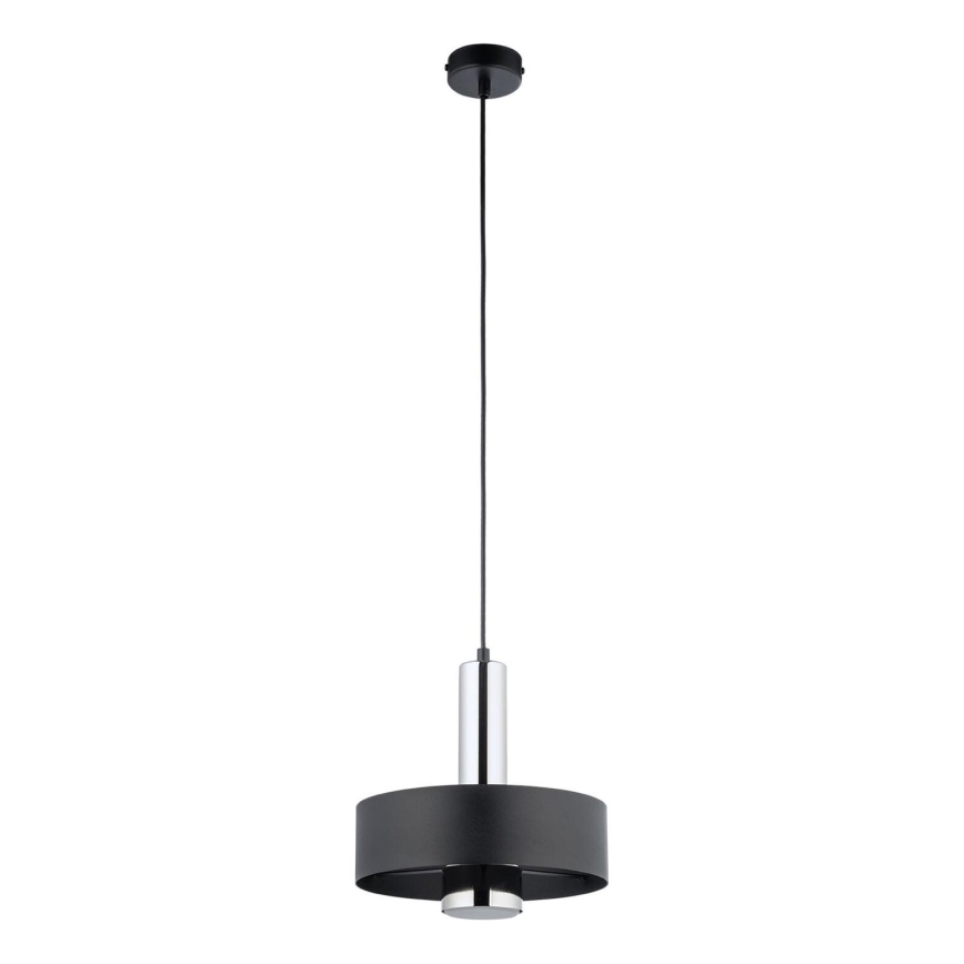 Пендел RIF LUX 1xGX53/12W/230V Ø 25 см черен/лъскав хром