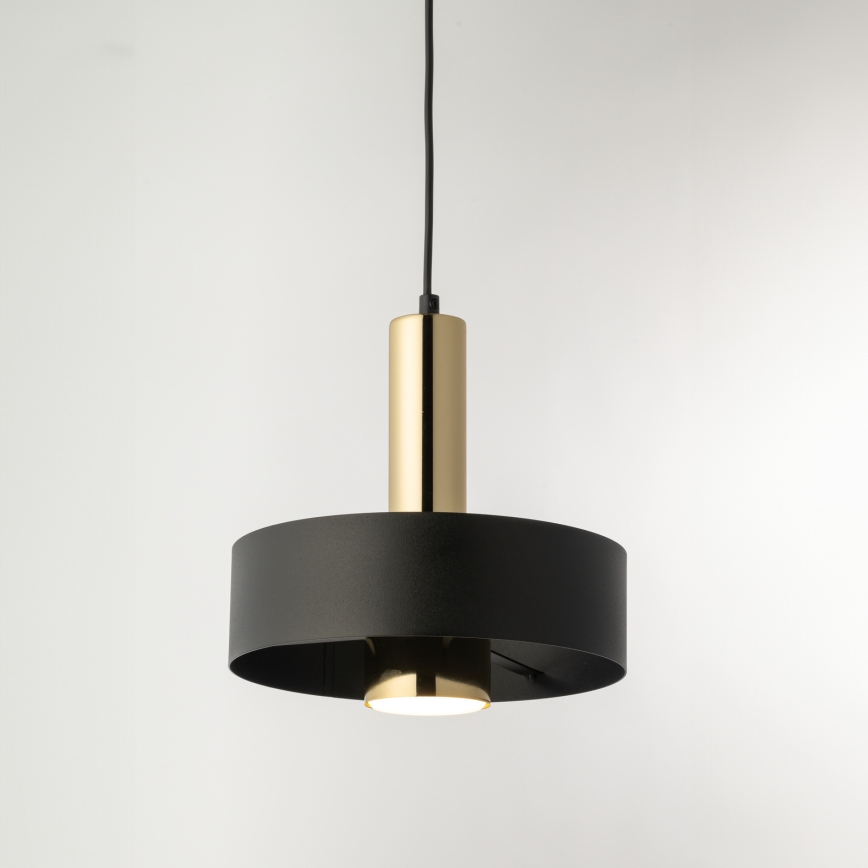 Пендел RIF LUX 1xGX53/12W/230V Ø 25 см черен/златист
